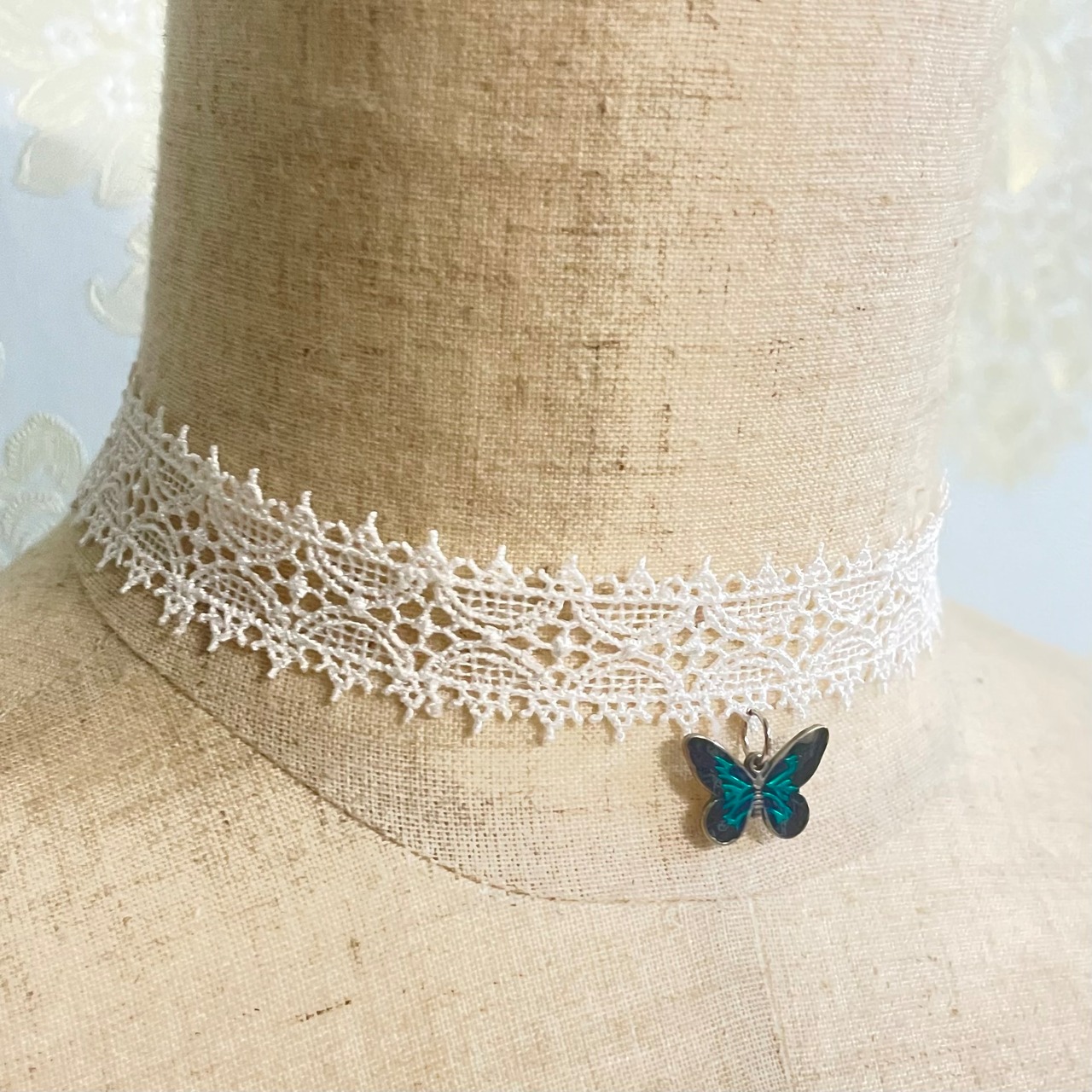 蝶レースチョーカー(通販限定価格)