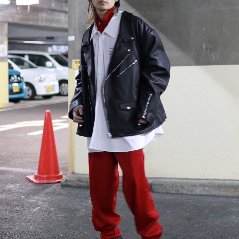 doublet MARIONETTE LEATHER RIDER'S JACKET| 20SS01BL102 doublet MARIONETTE LEATHER RIDER'S JACKET| 20SS01BL102