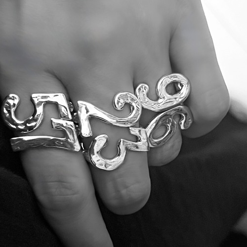 Numero Ring　L　／数字０〜９のリング　L（１０号〜１７号）