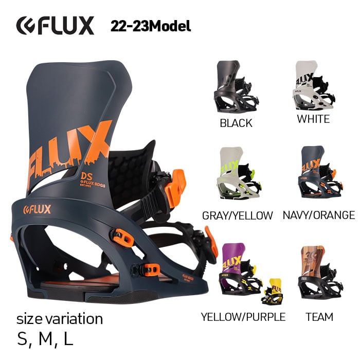 GINGER掲載商品】 フラックス FLUX スノーボード バインディング メンズ DS BLACK 22-23モデル 
