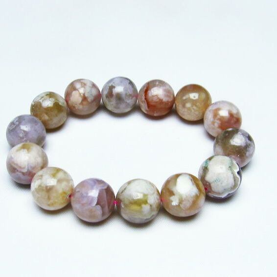 チェリーブロッサムアゲート ブレスレット 桜瑪瑙 16mm 111-24562