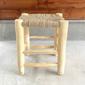 Moroccan wooden chair モロッコ ドーム木椅子 w34×34×h41cm (1)