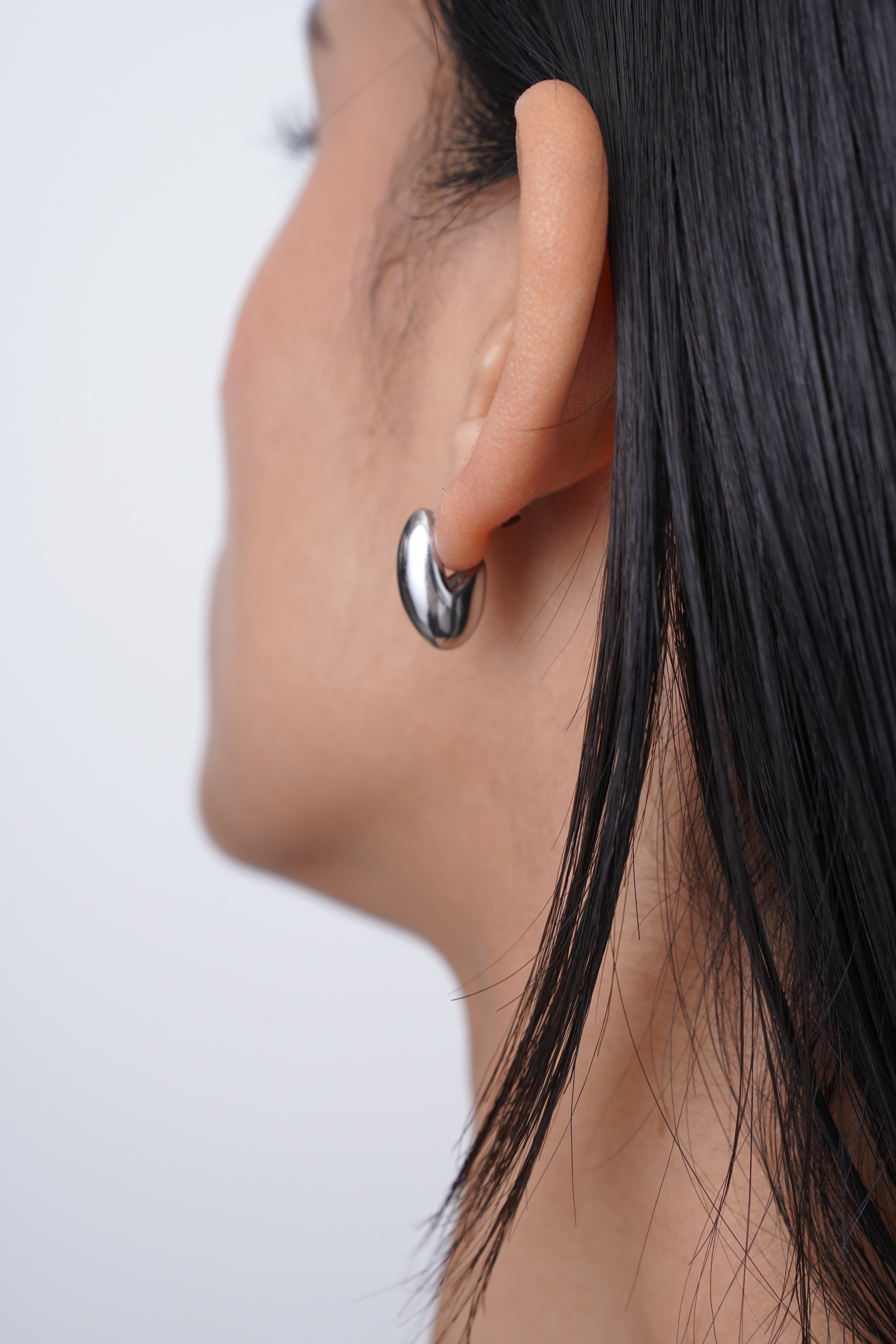 316L drop hoop pierce［silver］#p102 | namuel