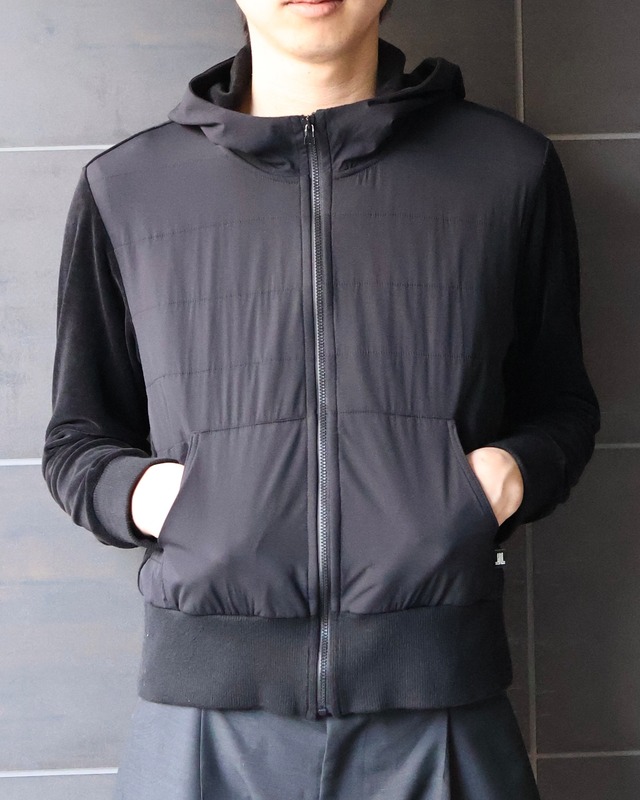 【LANVIN COLLECTION】short length high neck zip up hoodie