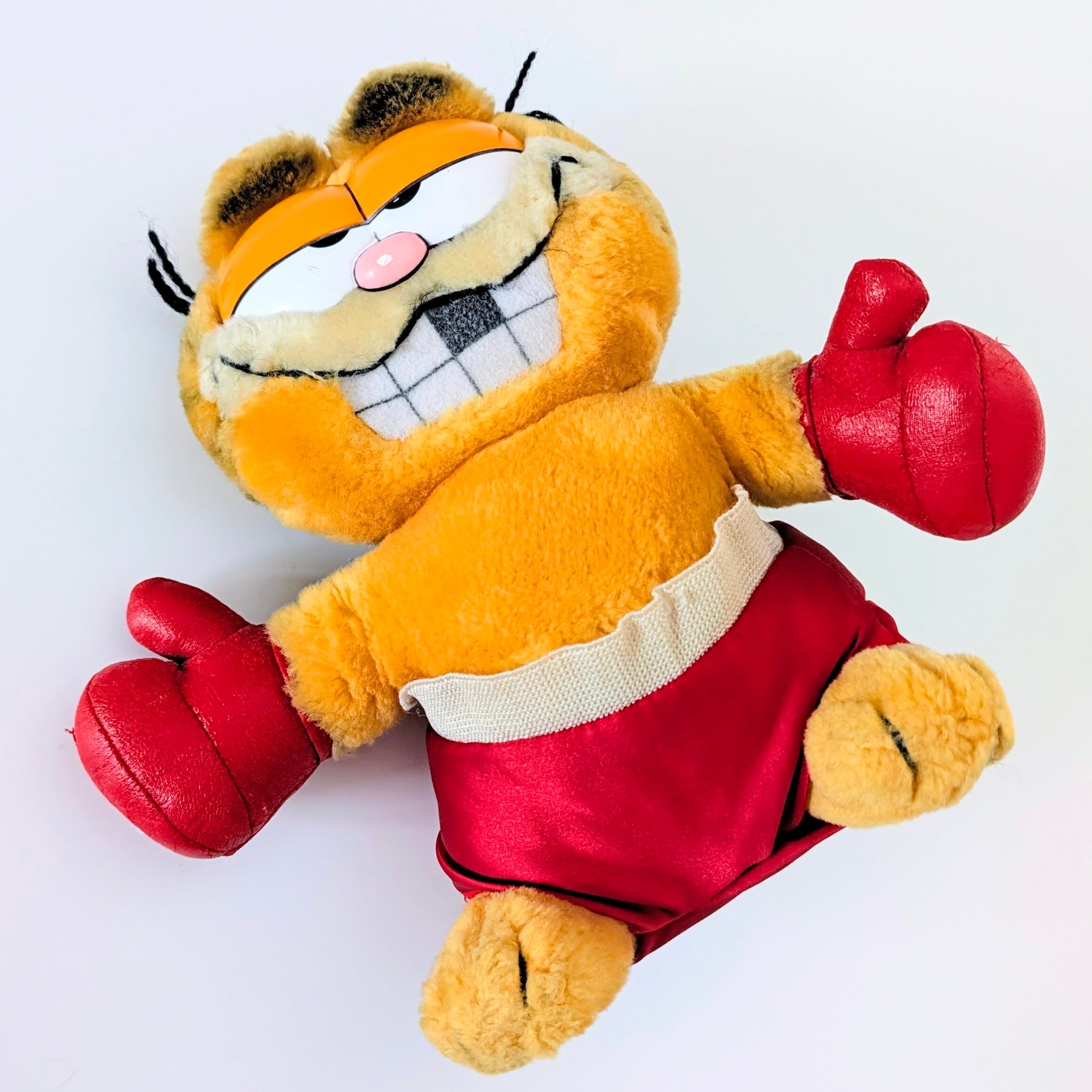 ☆ VINTAGE 1980年代初期 ☆【 Garfield ( ガーフィールド ) 】『 boxer ボクサーガーフィールド 』【A】ぬいぐるみ プラッシュ plush 1980年代年製 〚アメリカン雑貨 アメトイ〛