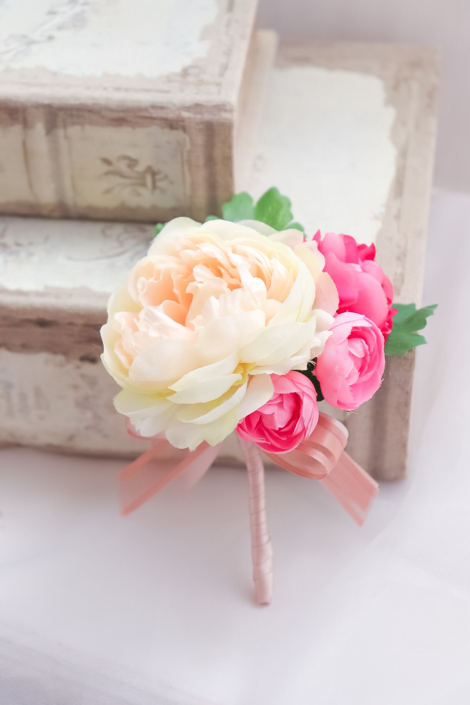 ラナンキュラの春ブーケ 【花束ブーケ 造花ブーケ フォトウェディング
