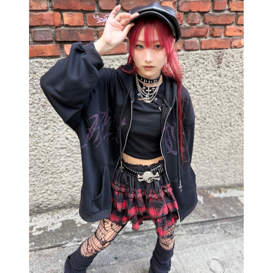 パンクチェック フリルレーススカート | VOLCAN&APHRODITE