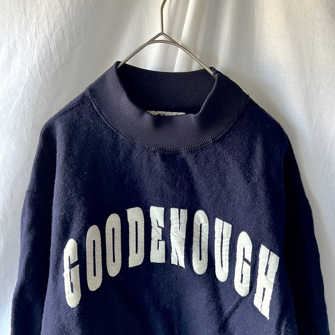 90s 初期 〔goodenough〕felt logo wool trainer navy グッドイナフ 