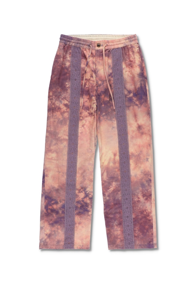 TIE-DYE FLANNEL PANTS PURPLE