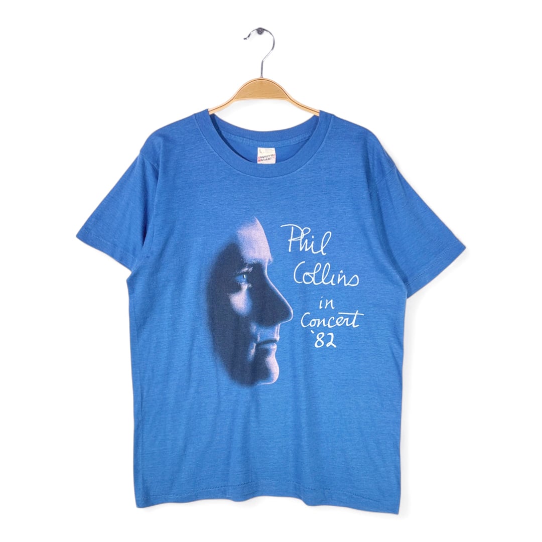 80s フィルコリンズ USA製 ヴィンテージTシャツ ロックTシャツ ジェネシス PHIL COLLINS GENESIS スクリーンスター メンズL 古着 @AAA1554