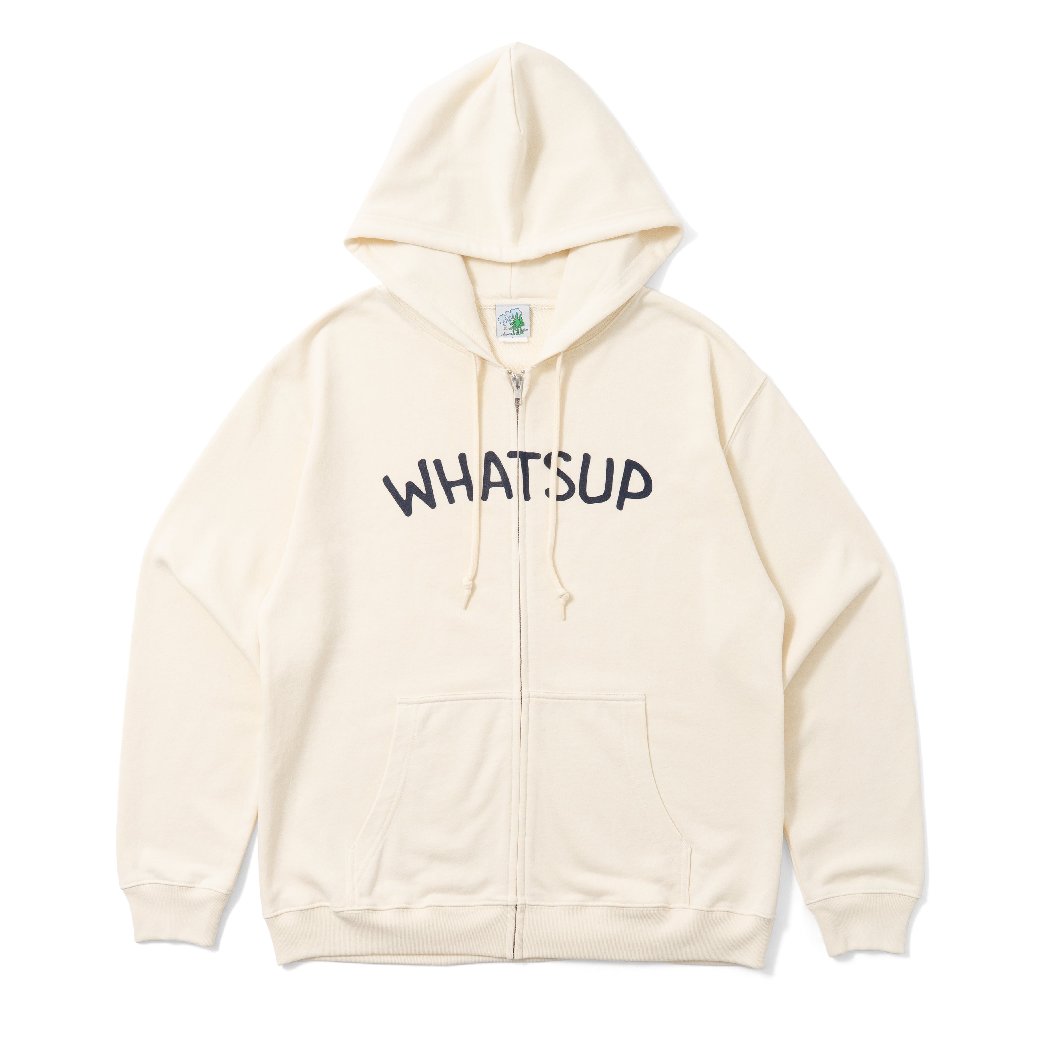 【ディスプレイ】WUP LOGO ZIP HOODIE IVORY