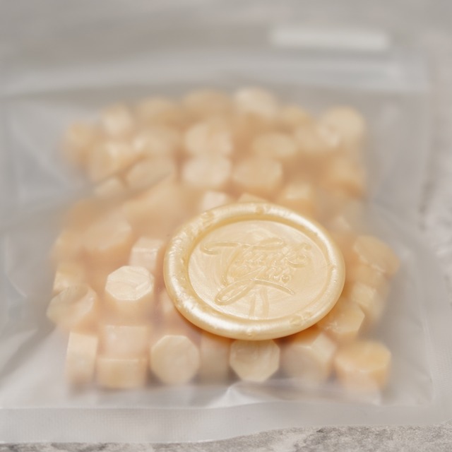 011-20136　Sealing Wax Beads　Mono　Spark　Pale Orange