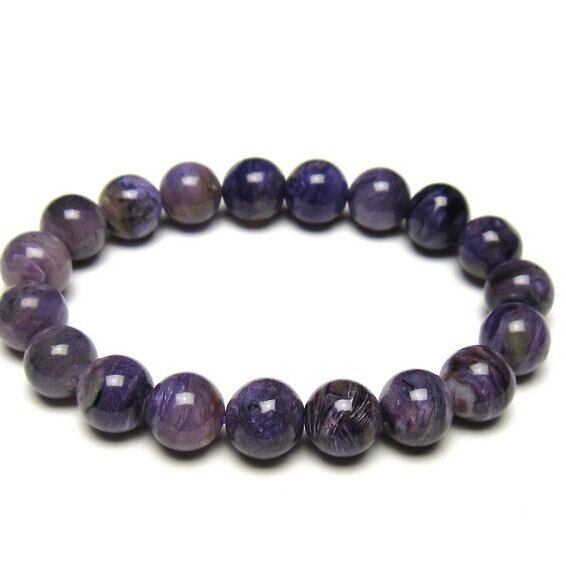 チャロアイト ブレスレット 11mm 一点物 メール便可 111-49289