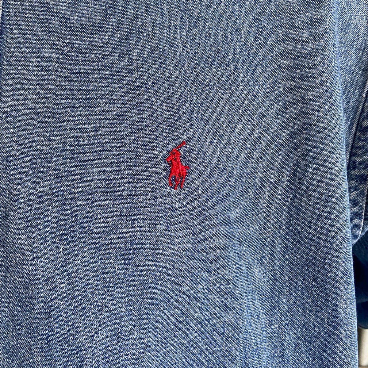 Ralph Lauren オールドラルフローレン 長袖 デニムシャツ メンズXL相当