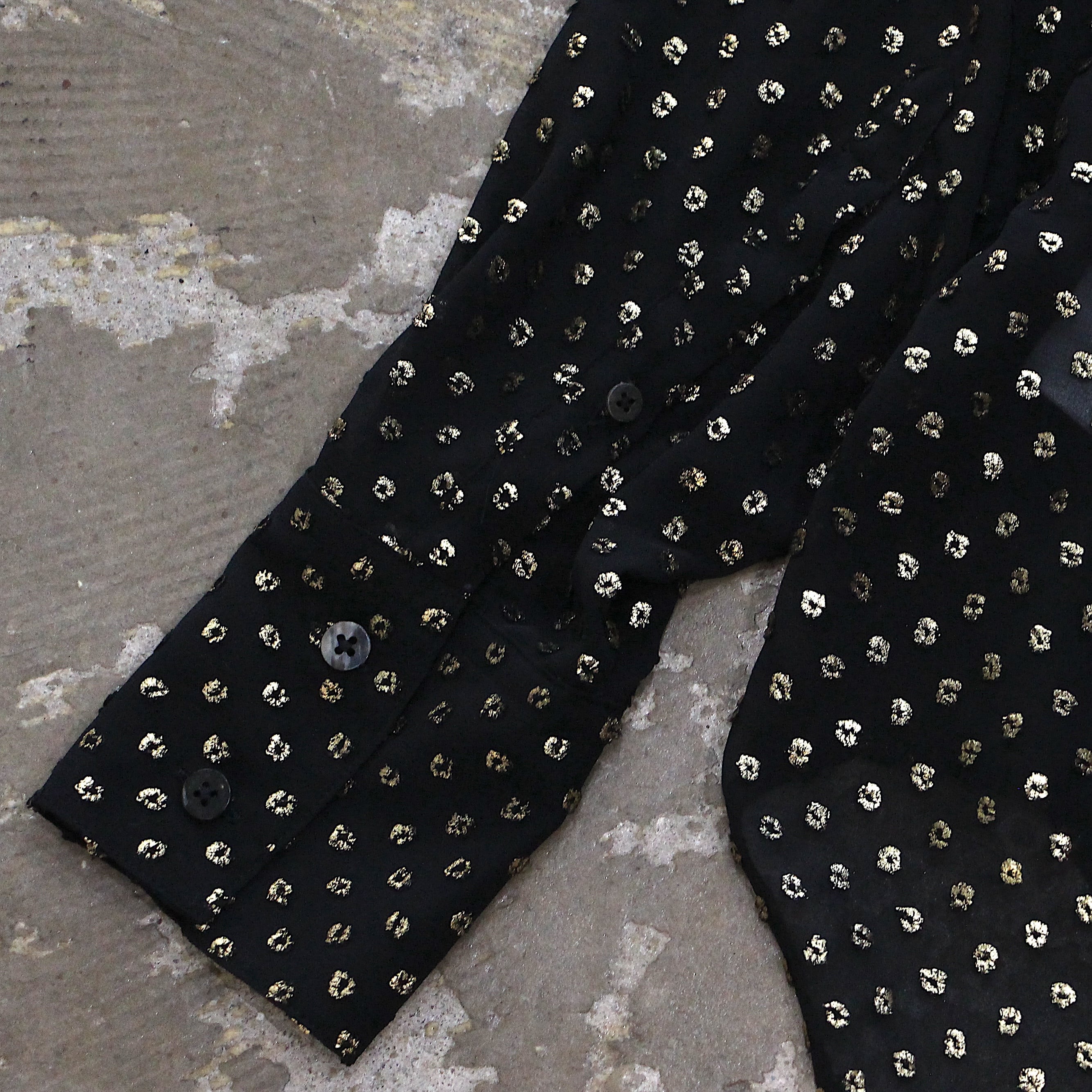 SUGARHILL / TWINKLE SHEER SKIPPER SHIRT (BLK) | orio online store