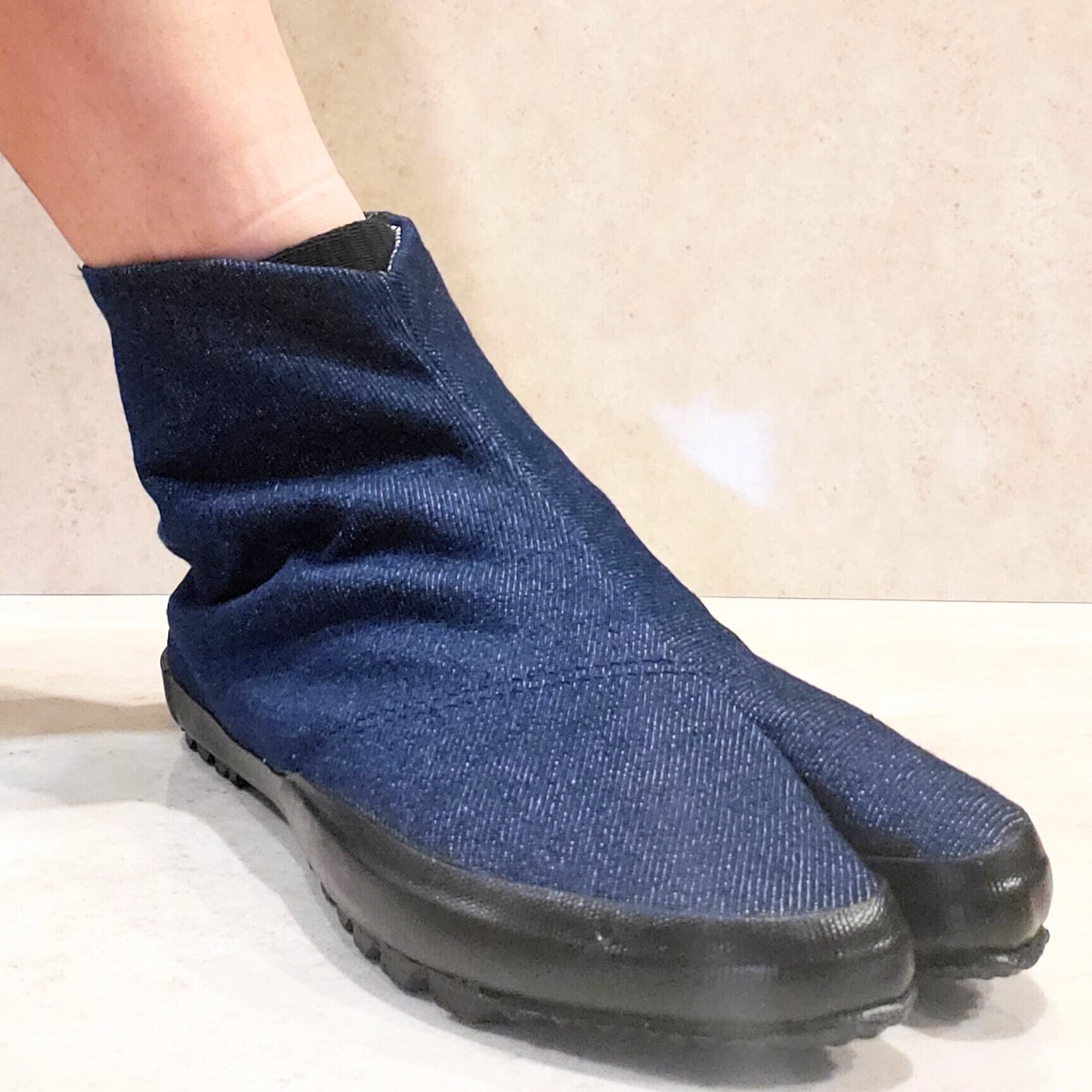 オールジャパンメイドスプリットトゥ足袋シューズ（デニム）