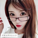 コスプレ小物 伊達眼鏡 ダテメガネ フレームメガネ 眼鏡フレーム メンズ レディース 男女兼用 ユニセックス 知的 キャラクター風 小道具 撮影用 なりきり仮装 めがね 赤縁 黒縁 めがね レンズありなし選べる　k0306-megane