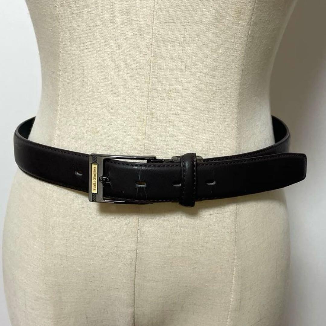 ハイブランドベルトレディース バレンシアガ ブラックBDソフトレザー