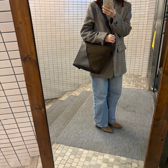 B.stuff　 再入荷！ナイロンコンビ変形2WAYショルダー(ディープブラウン)