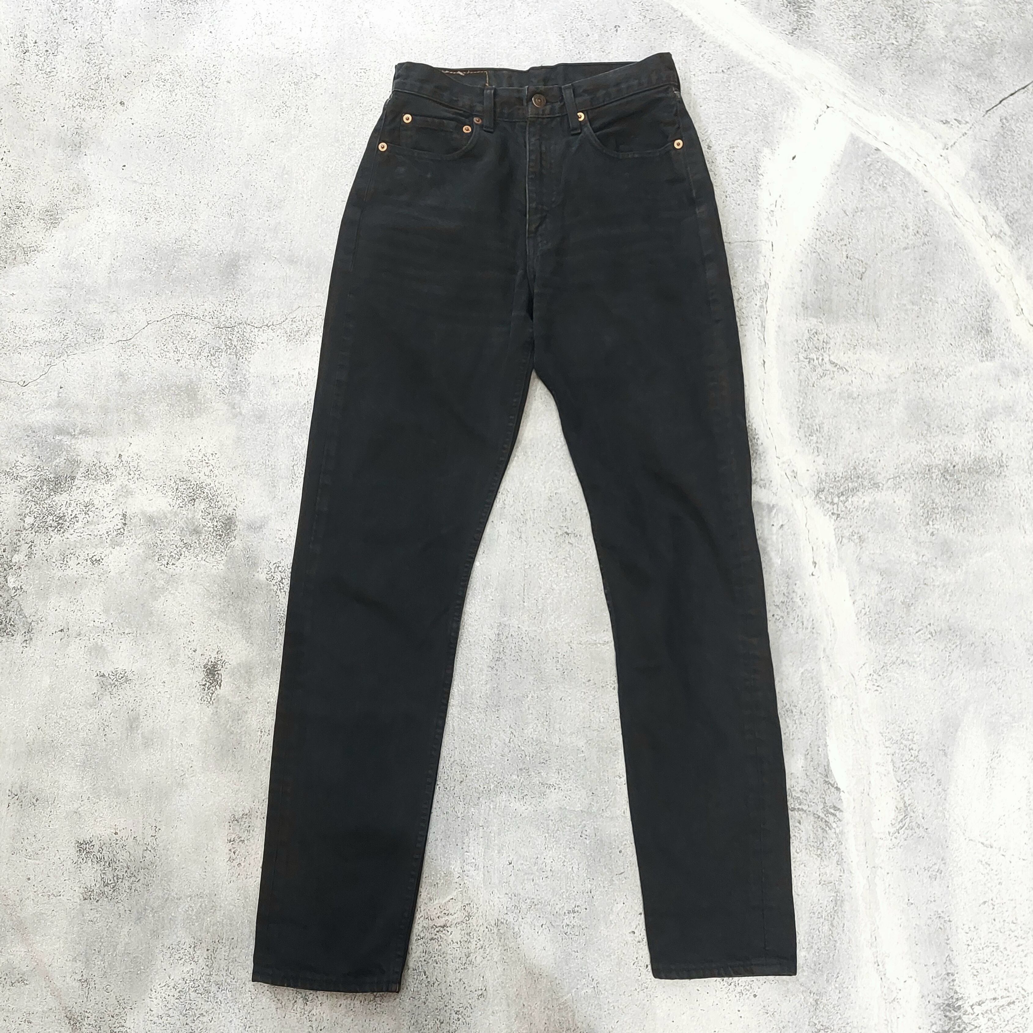 Levi's 534 Black denim pants / Made in Spein[fa-644]リーバイス534