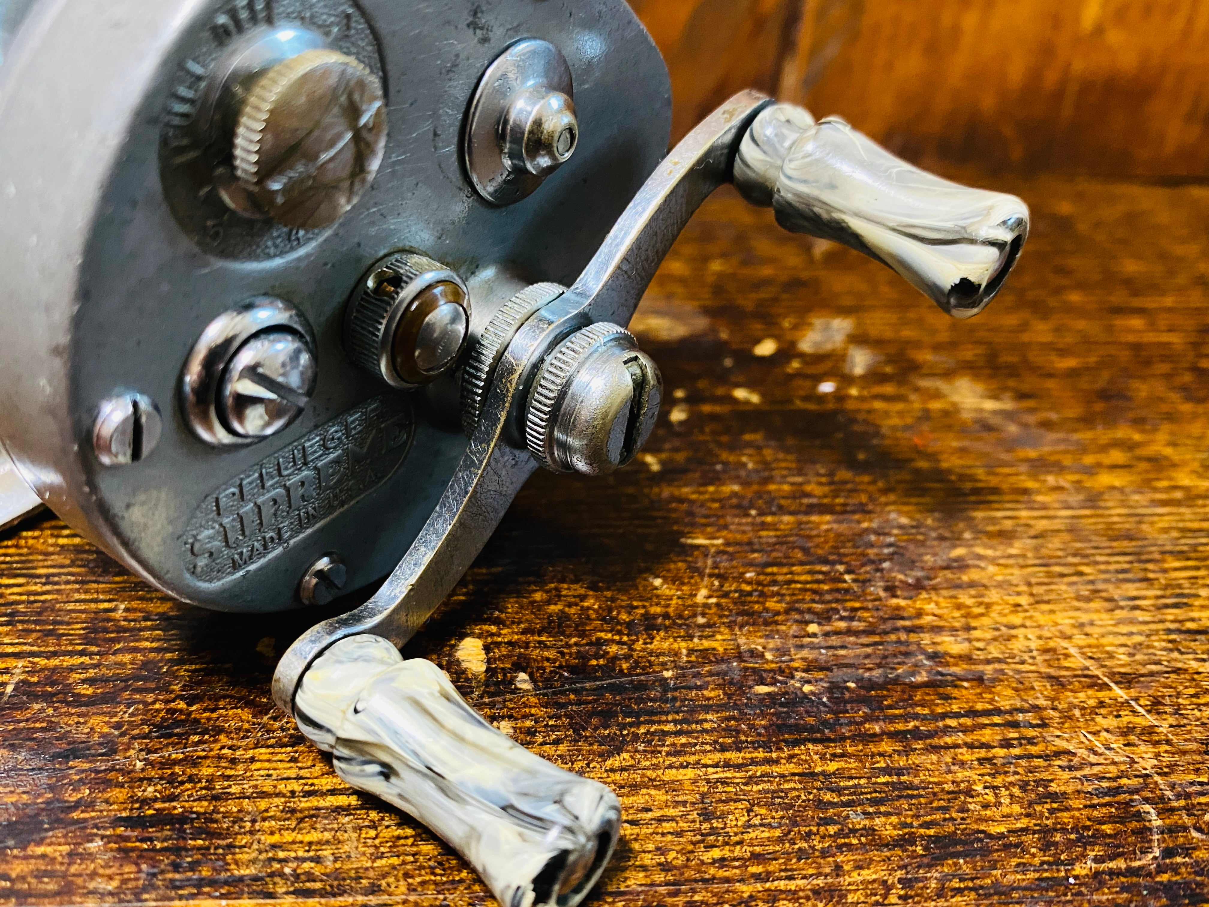 PFLUEGER SUPREME 1573 初期モデル Vintage PFLUEGER Supreme #1573 FISHING REEL Level Wind w/ Box