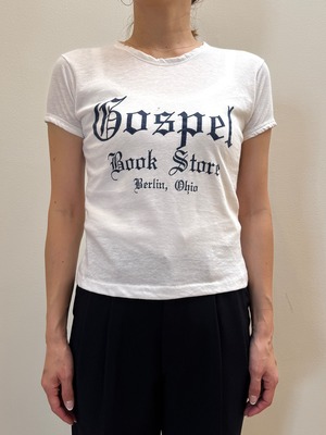 CU9-6 USED TEE "Gospel Book Store" -WHITE-