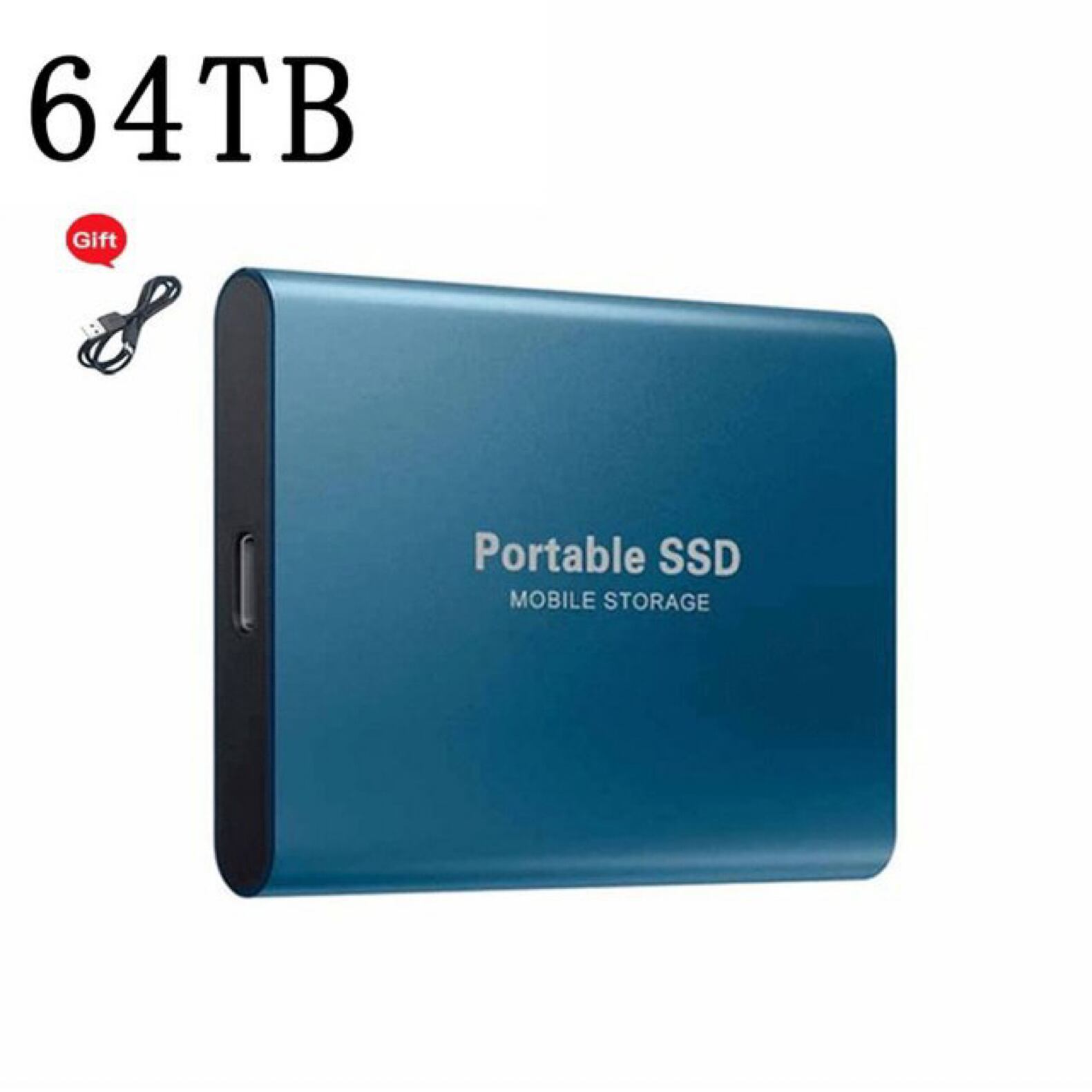 外付けSSD Lenovo製 2TB ブルー