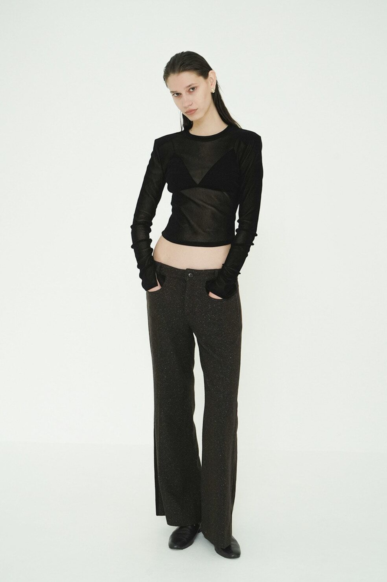 CLANE FLOCKY FORM TIGHT TOPS
