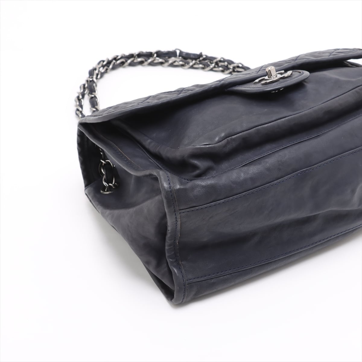 Extremely Rare ◇ CHANEL Matelassé Leather Single-Flap Double