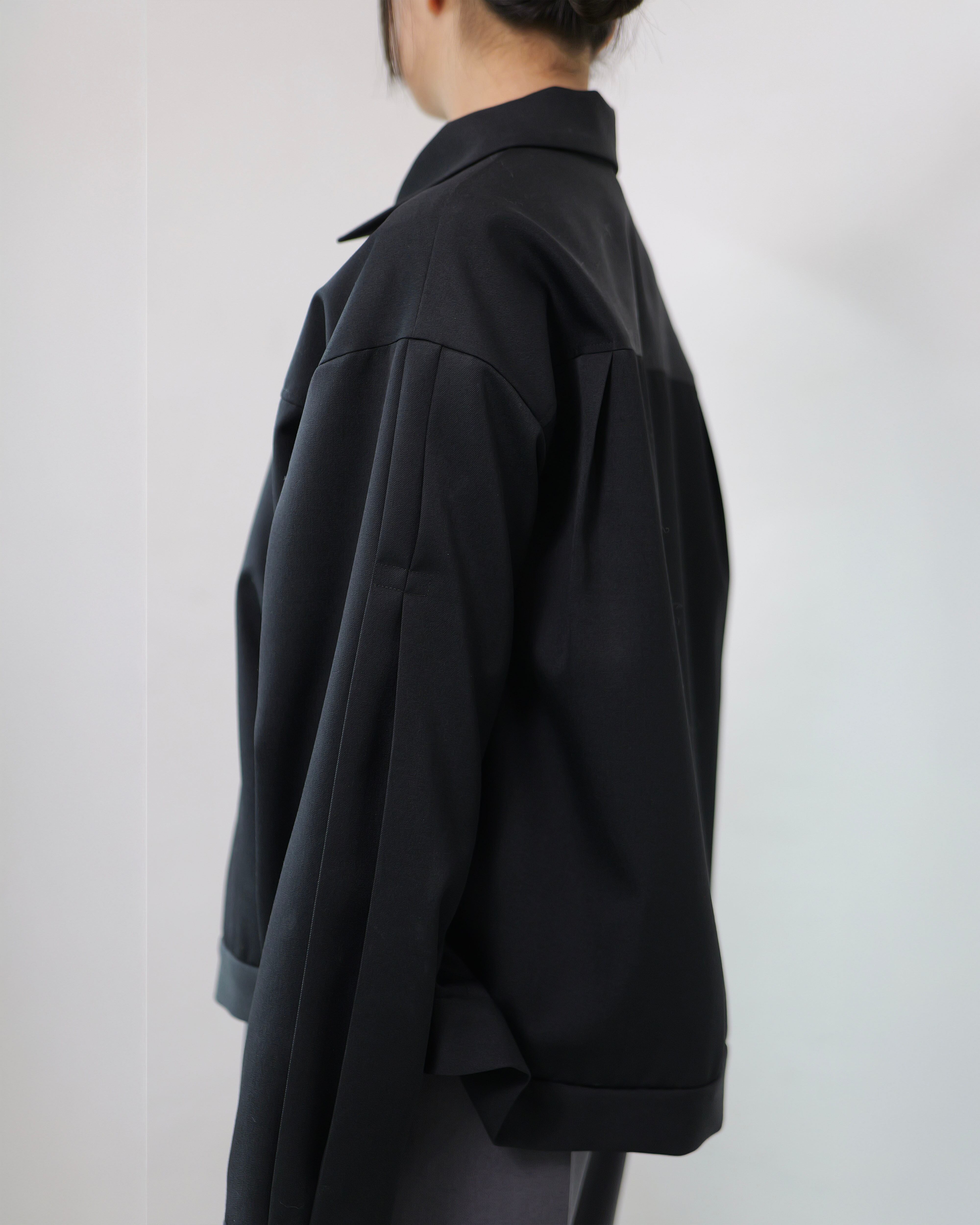 itochi - Wool Gabardine Type 2 Jacket ：Black｜高密度ウールギャバ