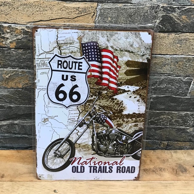 route66 シリーズ プレート ブリキ インテリア雑貨