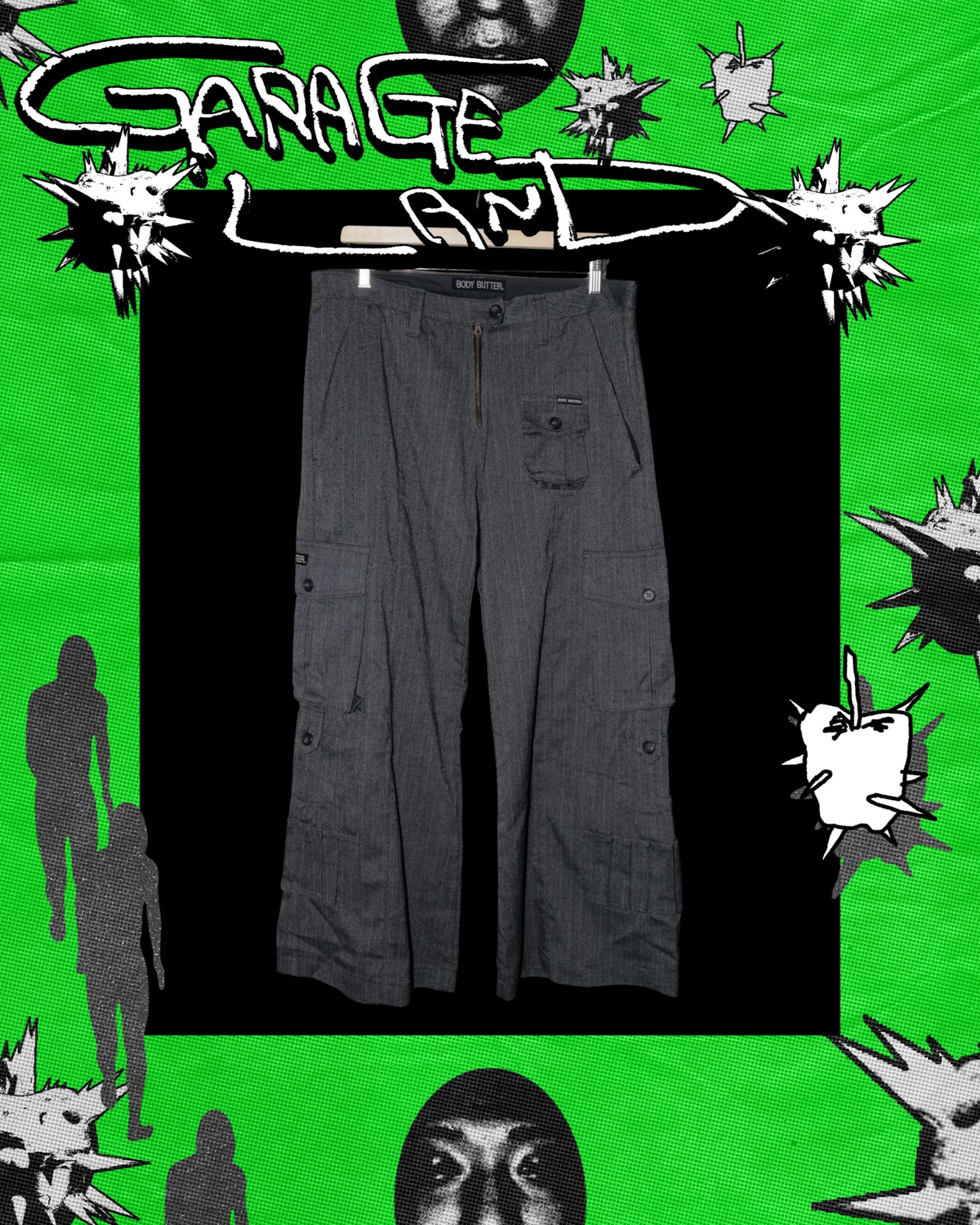 BODYBUTTER gimmick cargo pants