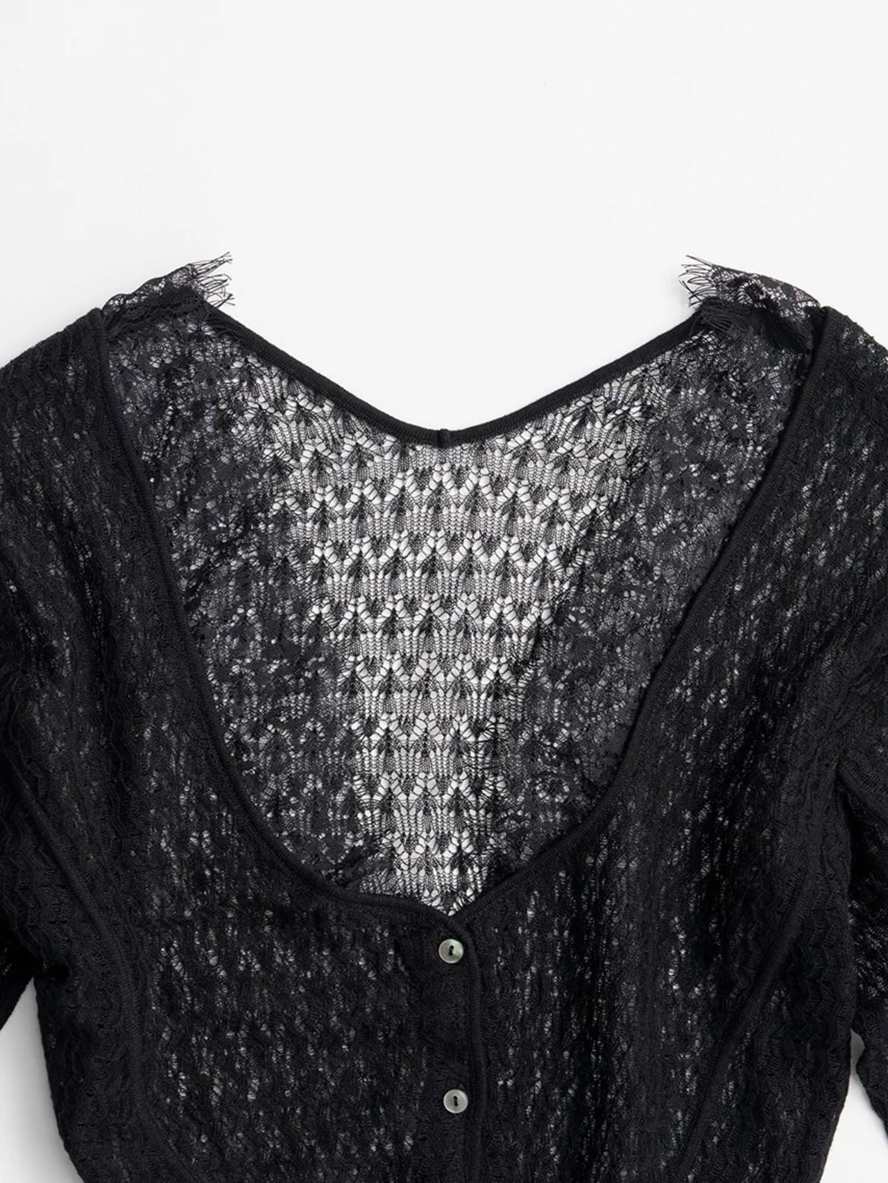 【26AW | WOMEN】PRANK PROJECT プランクプロジェクト / トップス / Deep Neck Lace Cardigan　31262365407 - 9