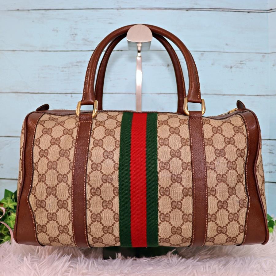 GUCCI オールドグッチ ミニボストンバッグ シェリーライン GGスプリーム | アパレルネクストセレクション WEB本店 powered by  BASE