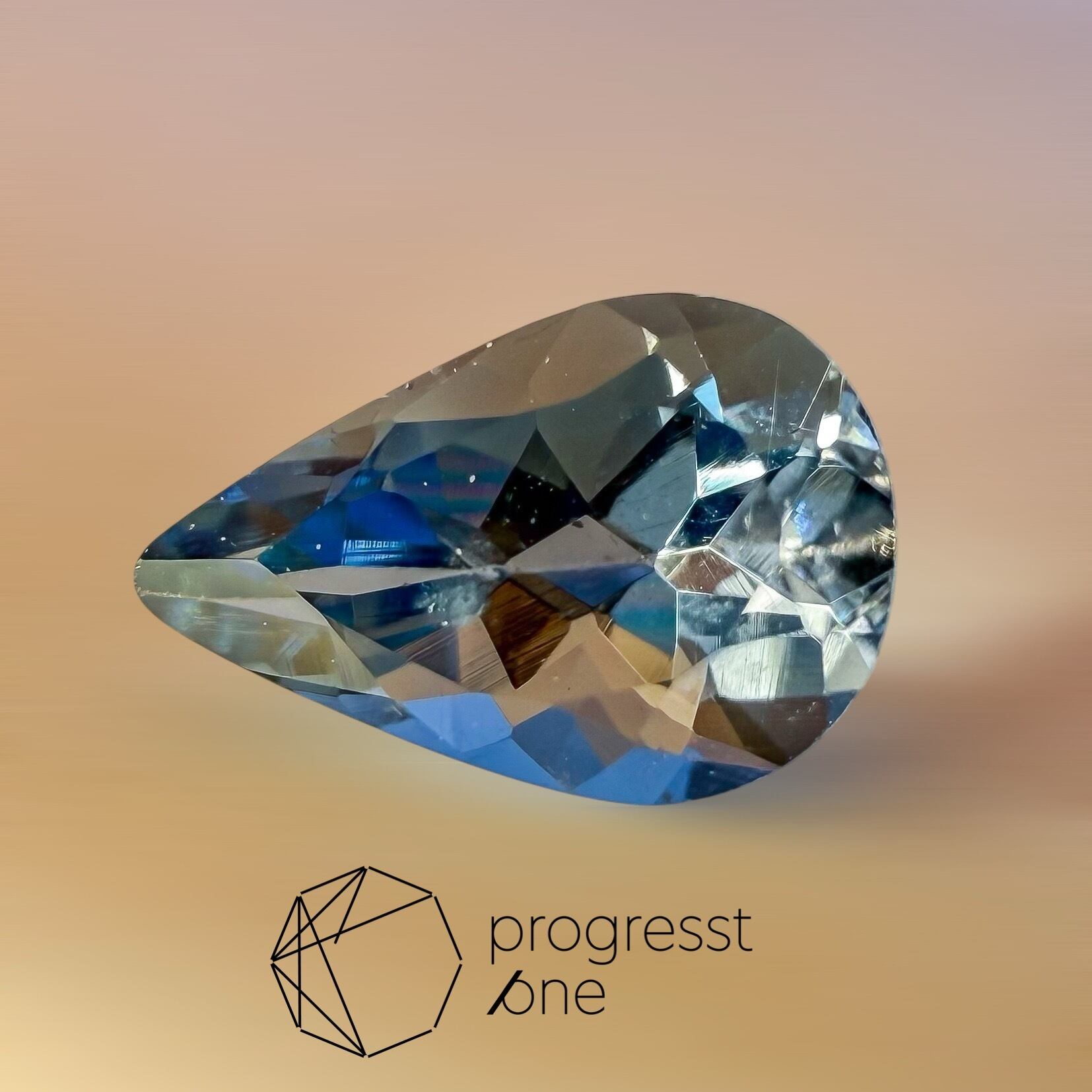 Blue rose◆ラグーンフローライト×サンタマリアアフリカーナアクア サンタマリアアフリカーナ0.36ct | progresstone