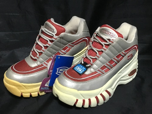 SKECHERS（スケッチャーズ） SKL7803/SLRD 7 24cm シルバー/レッド❺