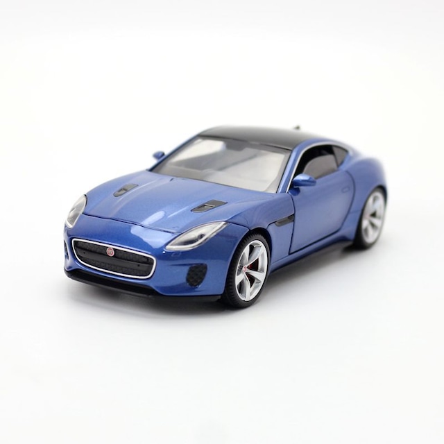 送料無料 1 32 ジャガー Jaguar Fタイプ クーペ スポーツカー 青 ブルー ミニカー ダイキャストカー モデルカー コレクション インテリア Hachinohe Base 1518