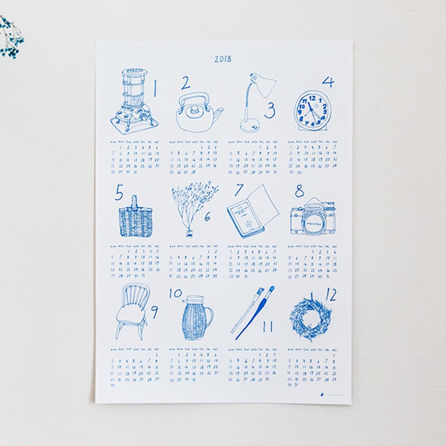 calendar 2018 | 空のアトリエ・オンラインショップ // soranoatelier SHOP