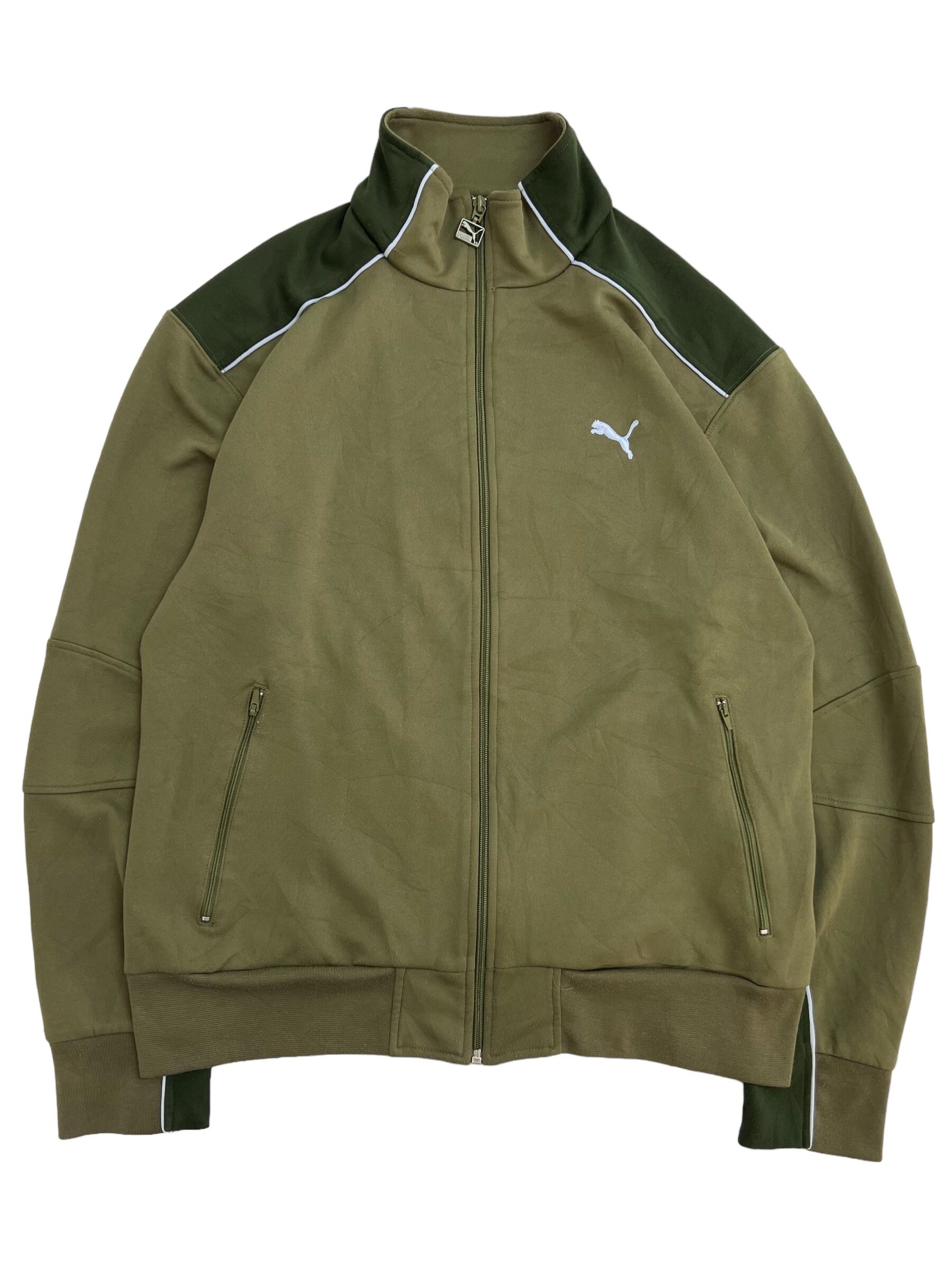 S ] PUMA プーマ トラックジャケット オリーブ 現行 | 広島古着屋 