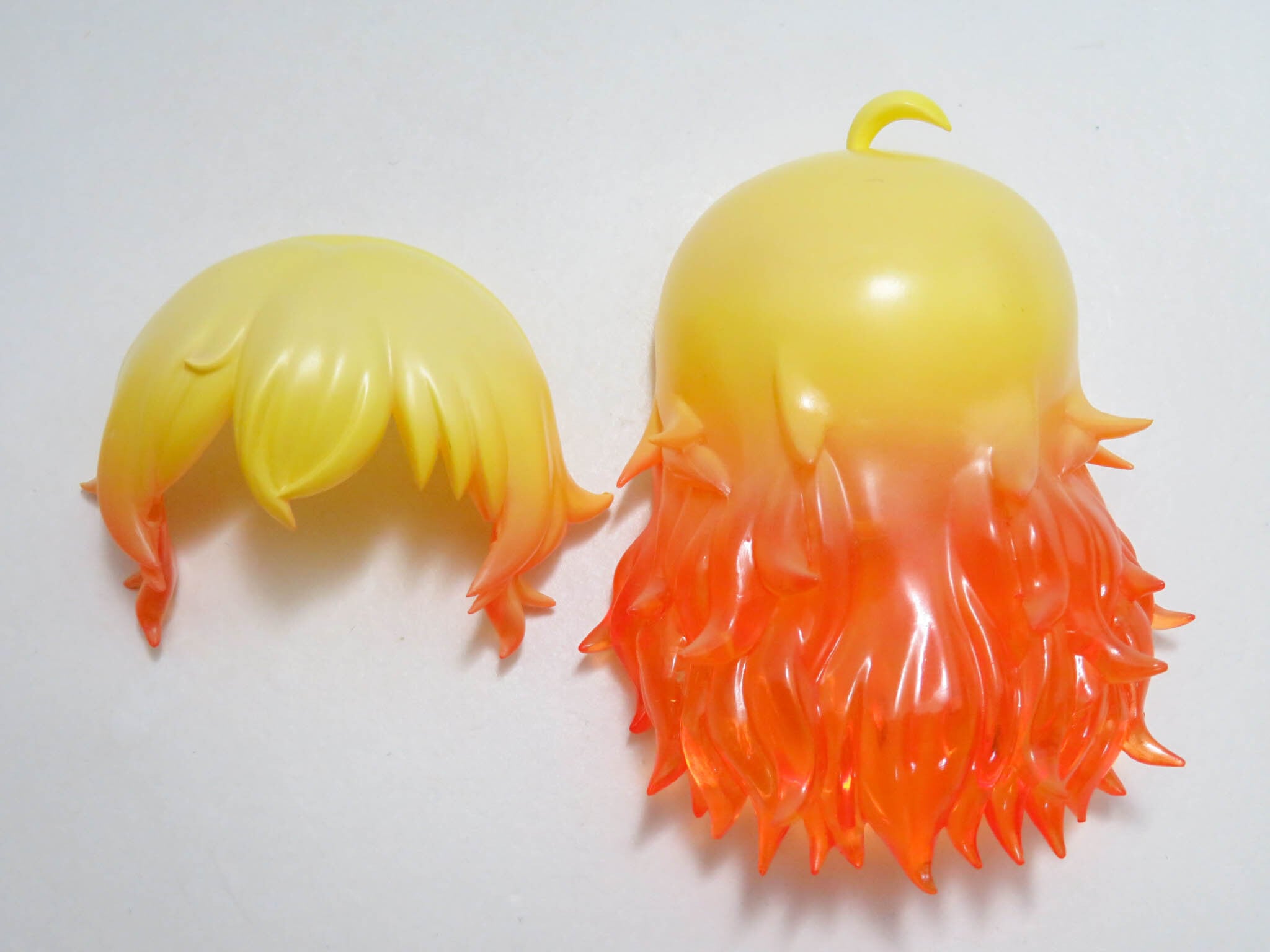 再入荷(A−ランク)【1590】 ヤン・シャオロン 髪パーツ ロング(炎) ねんどろいど