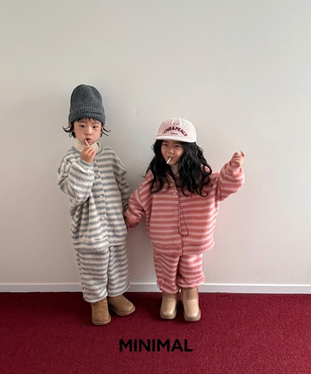 もこもこストライプパンツ 【MINIMAL】