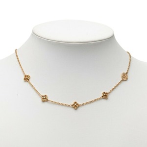ルイ ヴィトン モノグラム フラワーフル ネックレス M68125 ゴールド メッキ レディース LOUIS VUITTON 【中古】