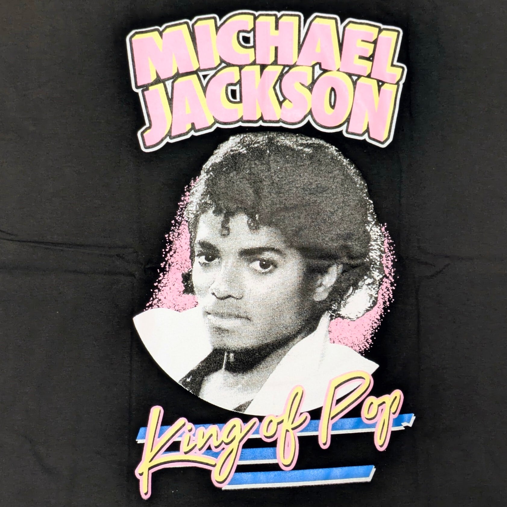 マイケルジャクソン＜KING　OF　POP＞　Tシャツ Michael Joseph Jackson ( マイケル・ジャクソン )】『 King of Pop