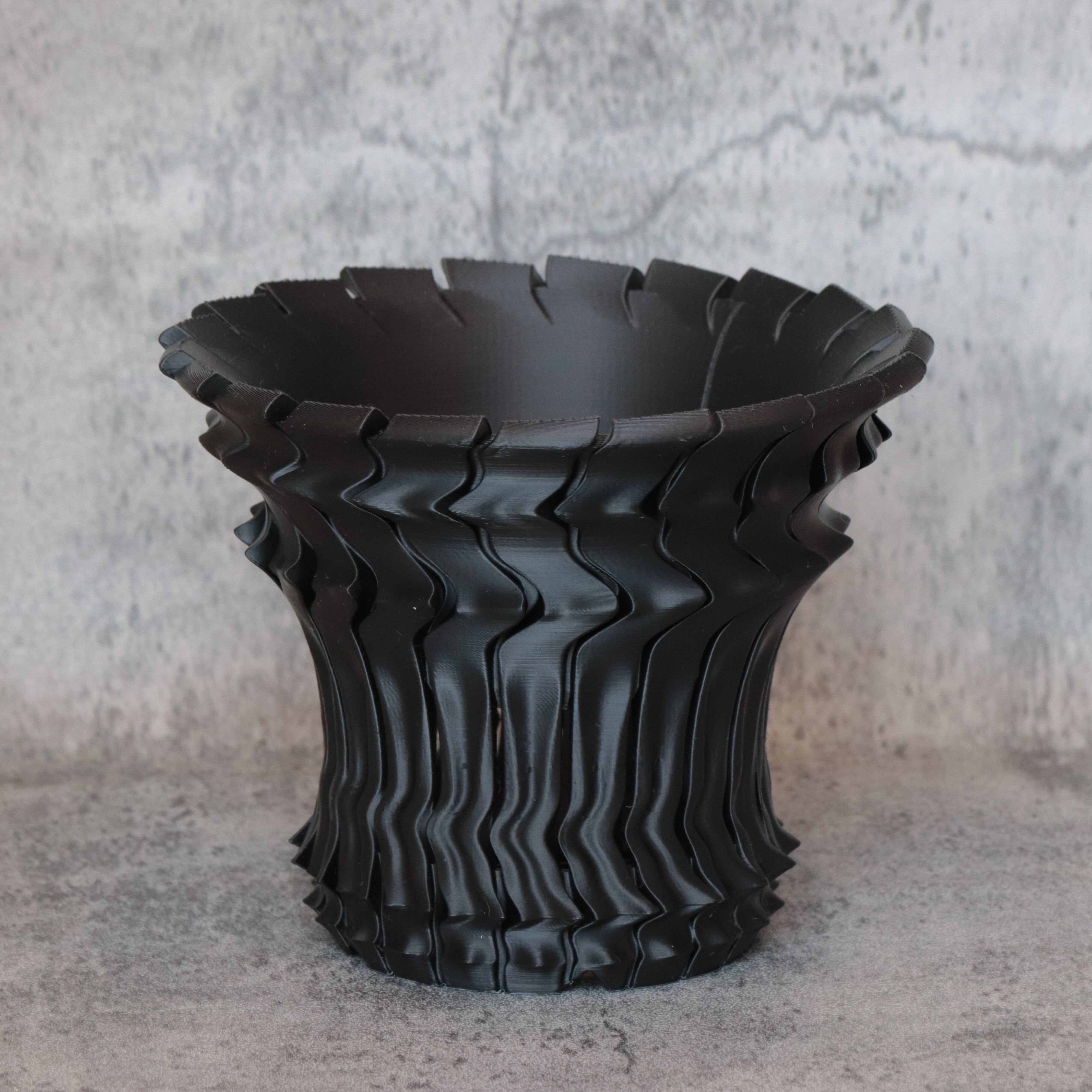 【新作】4号鉢 5点セット Matte Black 作家鉢 台座付き 特典あり Adv-stage-S (100×100) 台座 受け皿 Adv鉢 【BASEショップ限定】 | Adv