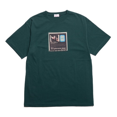 【HELLRAZOR】PROFILE SHIRT with Atomosphere Freestyle - ISSUGI & DJ SCRATCH NICE 1song data from profile mix cd(CHROME GREEN)〈国内送料無料〉