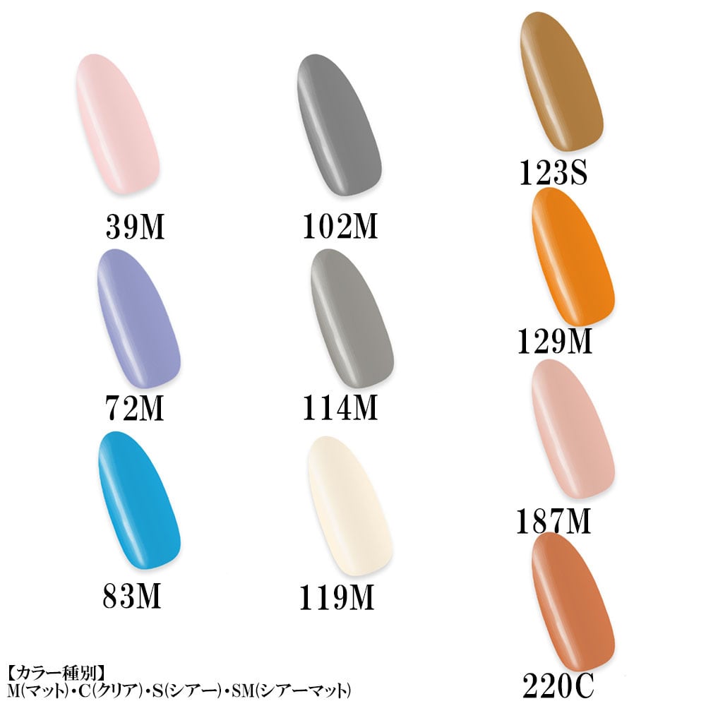 カラージェルセット 第7弾10色セット ジェルネイル ネイル リノジェル