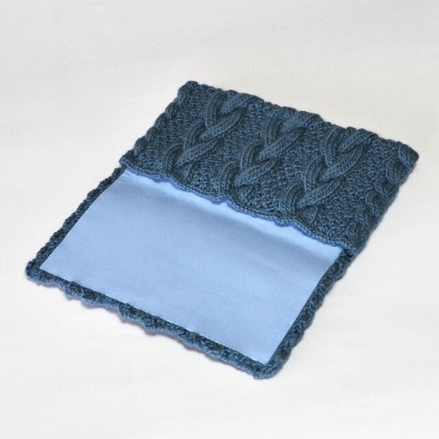 ニットクラッチバッグ『TWIST』ブルーグレー | クルーズ