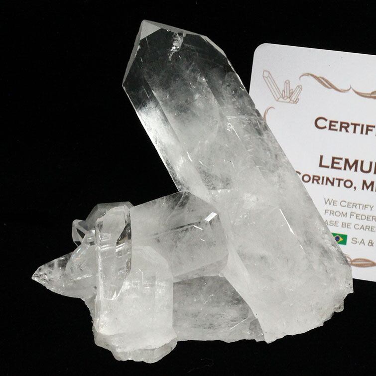水晶 クラスター 原石 ブラジル ミナスジェライス州 コリント産 レムリアンシード クォーツインクォーツ 証明書付属 272-112