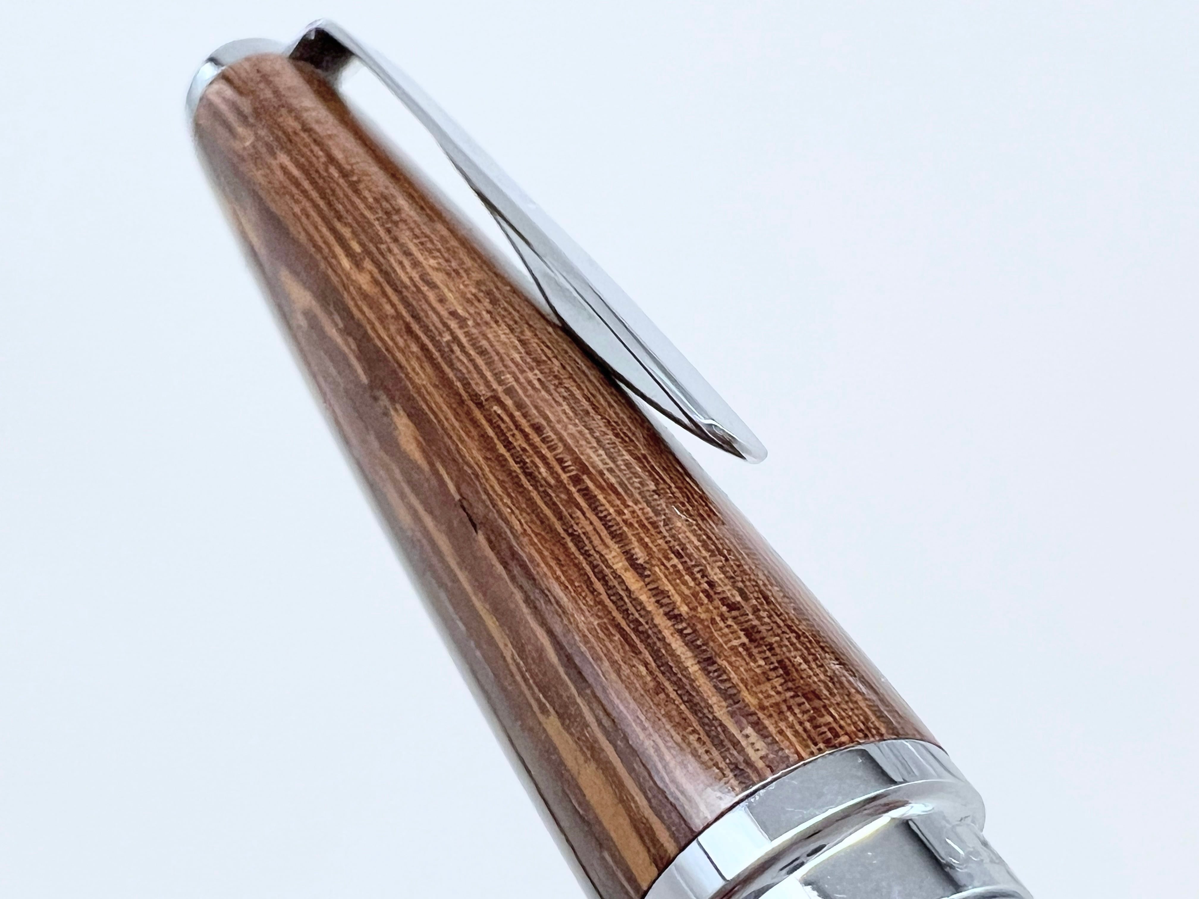 80s セーラー万年筆 世界の銘木シリーズ 鉄刀木 シルバートリム 旧