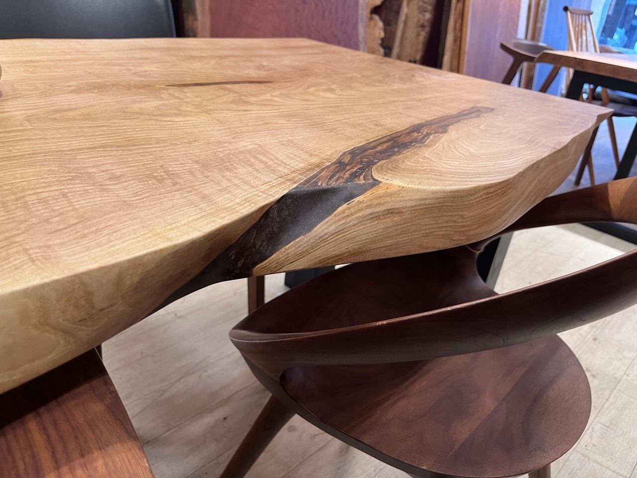 アンティーク スツール 椅子 無垢材 無塗装 シャビー z657